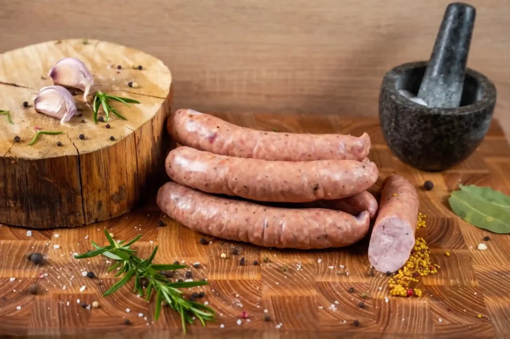 Traditionelle Wurst aus Hausschlachtung